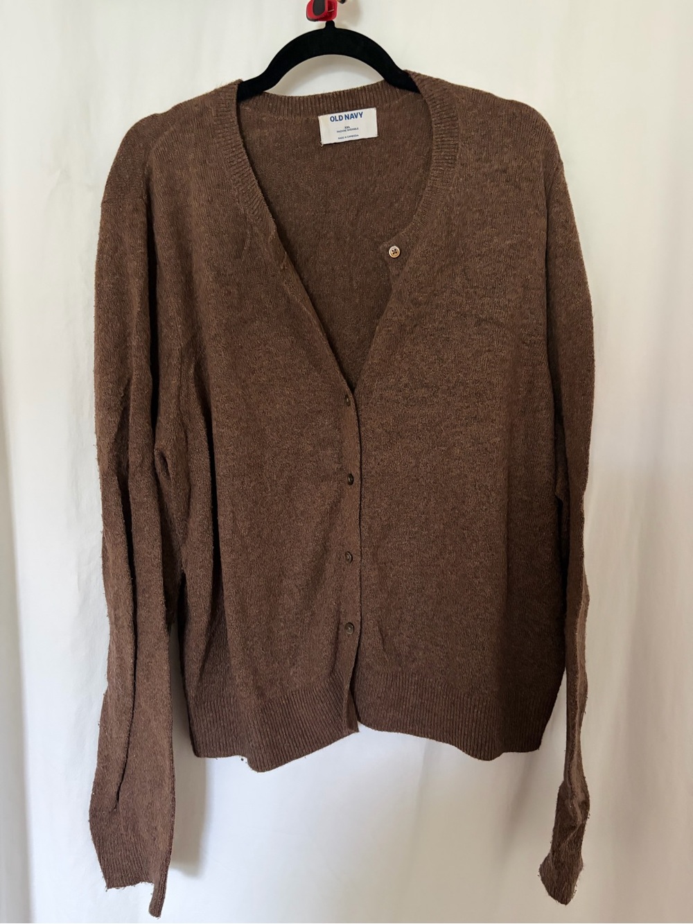 Old Navy Brown Button-Up Cardigan Sweater